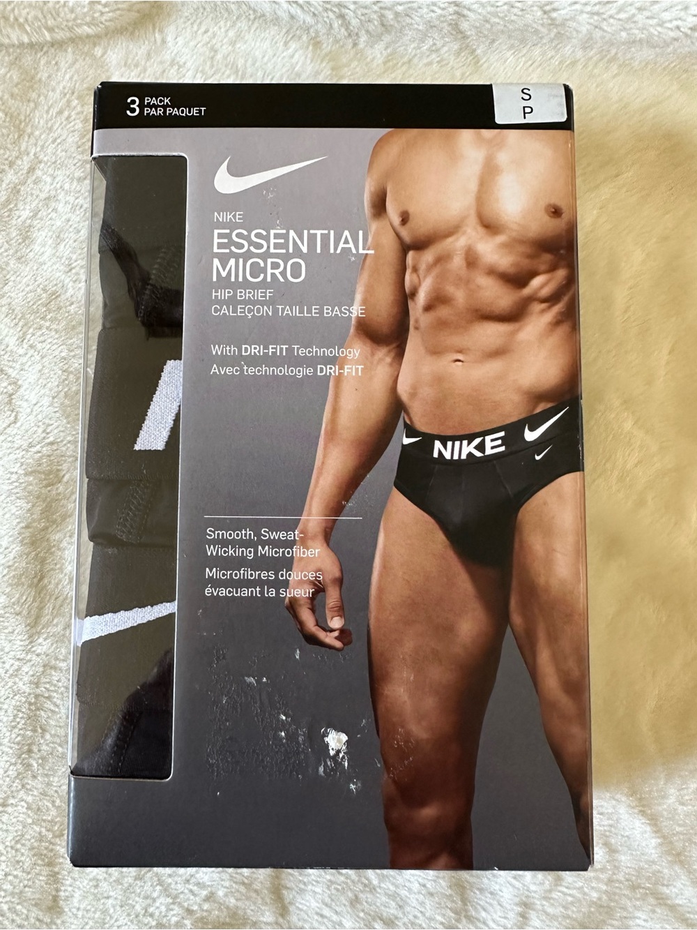 Nike Black Micro Hip Briefs - Pack of 3